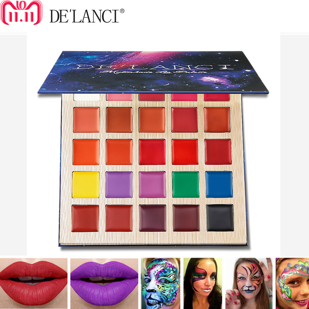 DE'LANCI Multi Shade Lip Palette - 25 Colors
