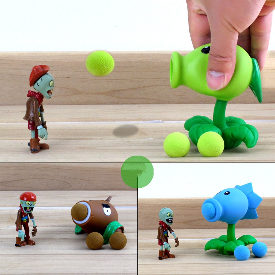 Plants vs Zombies Peashooter PVC Action Figure Model Toy