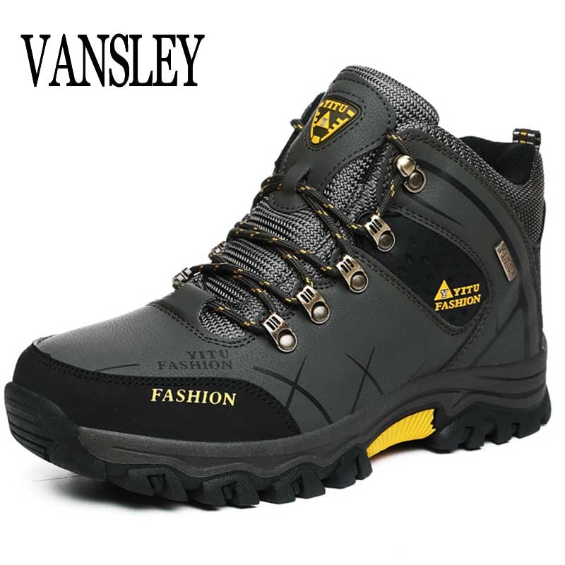 Mens Waterproof Snow Winter Lace Up Boots