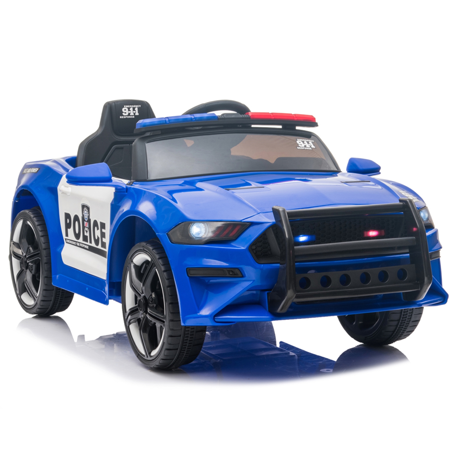 Kids Police Sports Car - Side