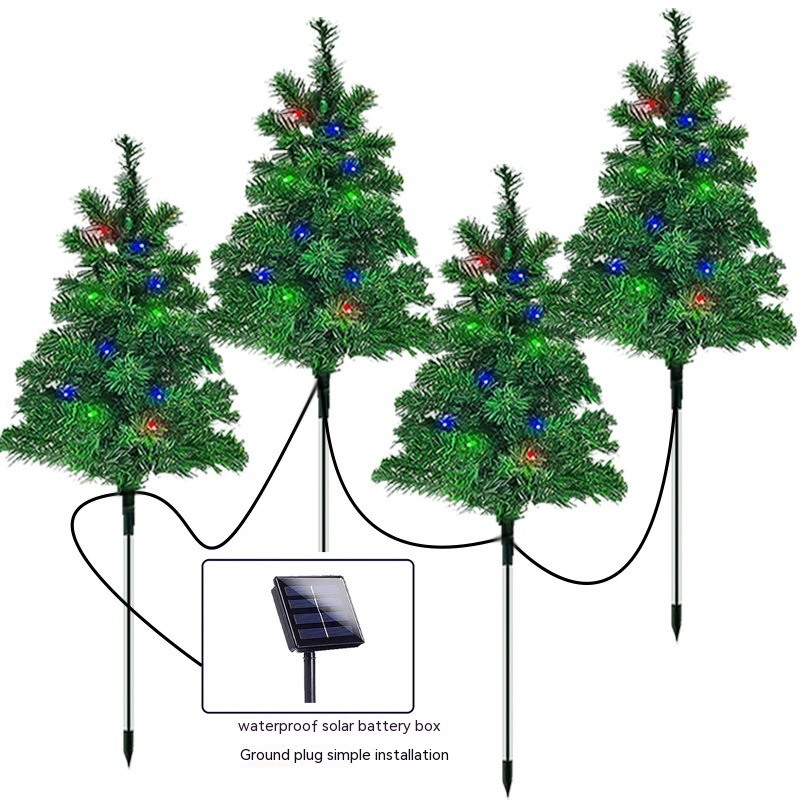 Solar Christmas Tree Outdoor Courtyard Decoration Landscape Lamp - Image 7