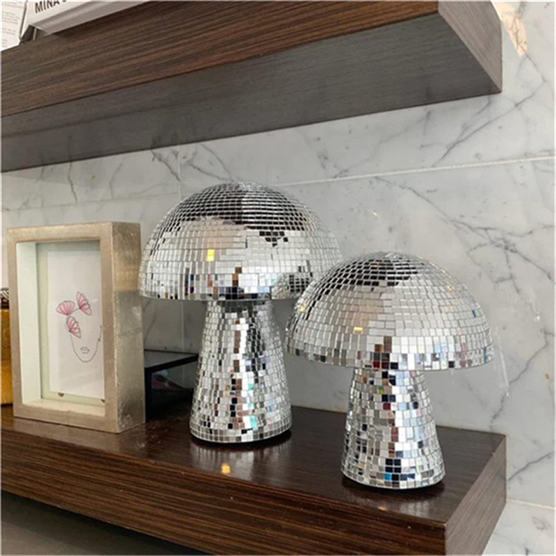 Mirror Glass Brick Mushroom Disco Ball Upholstery - Image 8