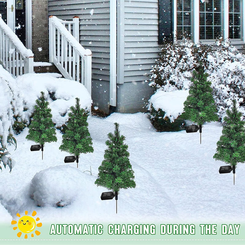 Solar Christmas Tree Outdoor Courtyard Decoration Landscape Lamp - Image 5