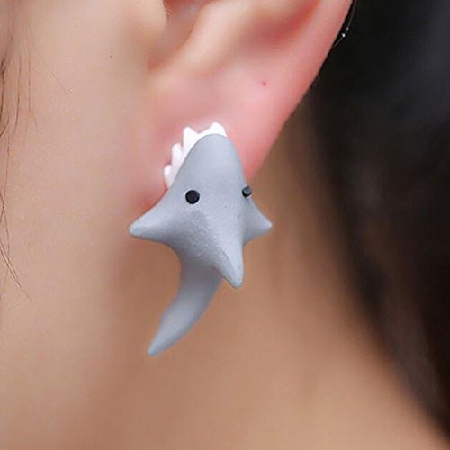 Cute Animal Bite Earrings | 3D Clay Earrings | Cartoon Earrings - Image 7