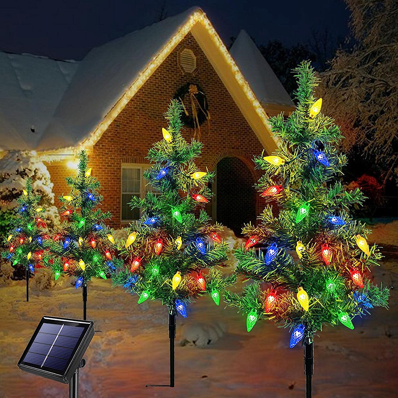 Solar Christmas Tree Outdoor Courtyard Decoration Landscape Lamp - Image 4