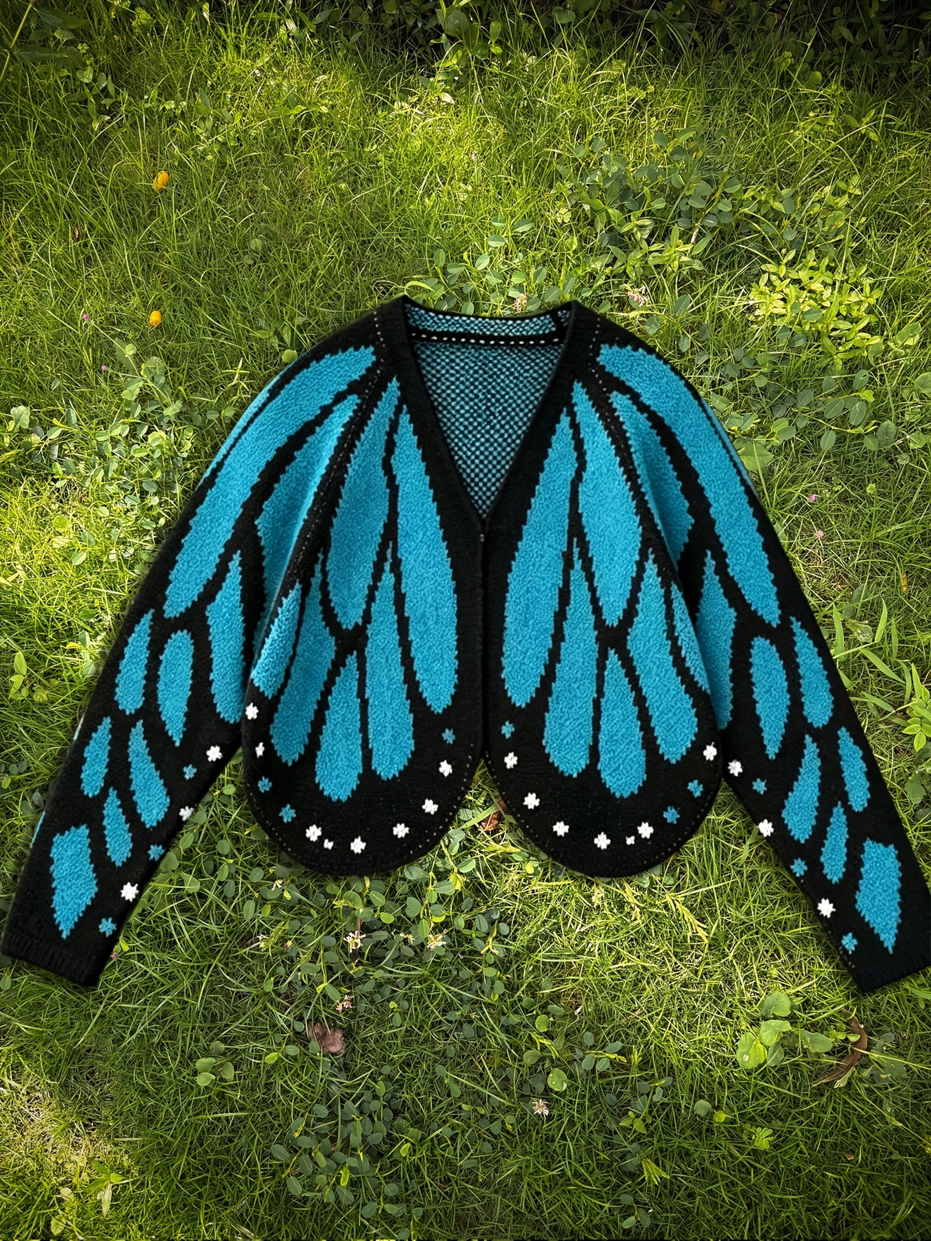 Women's Butterfly Knit Cardigan Sweater - Image 10