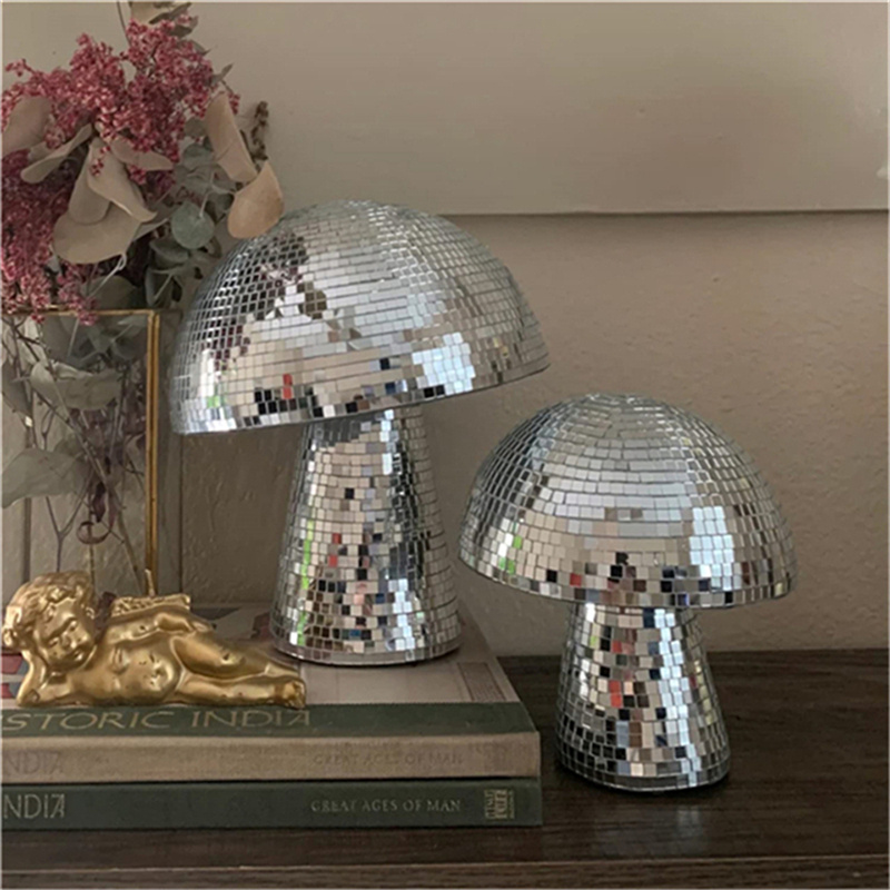 Mirror Glass Brick Mushroom Disco Ball Upholstery - Image 9