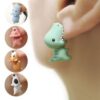 Cute Animal Bite Earrings | 3D Clay Earrings | Cartoon Earrings