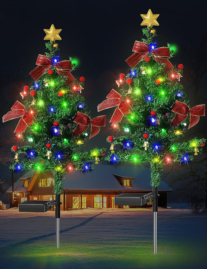 Solar Christmas Tree Outdoor Courtyard Decoration Landscape Lamp - Image 3