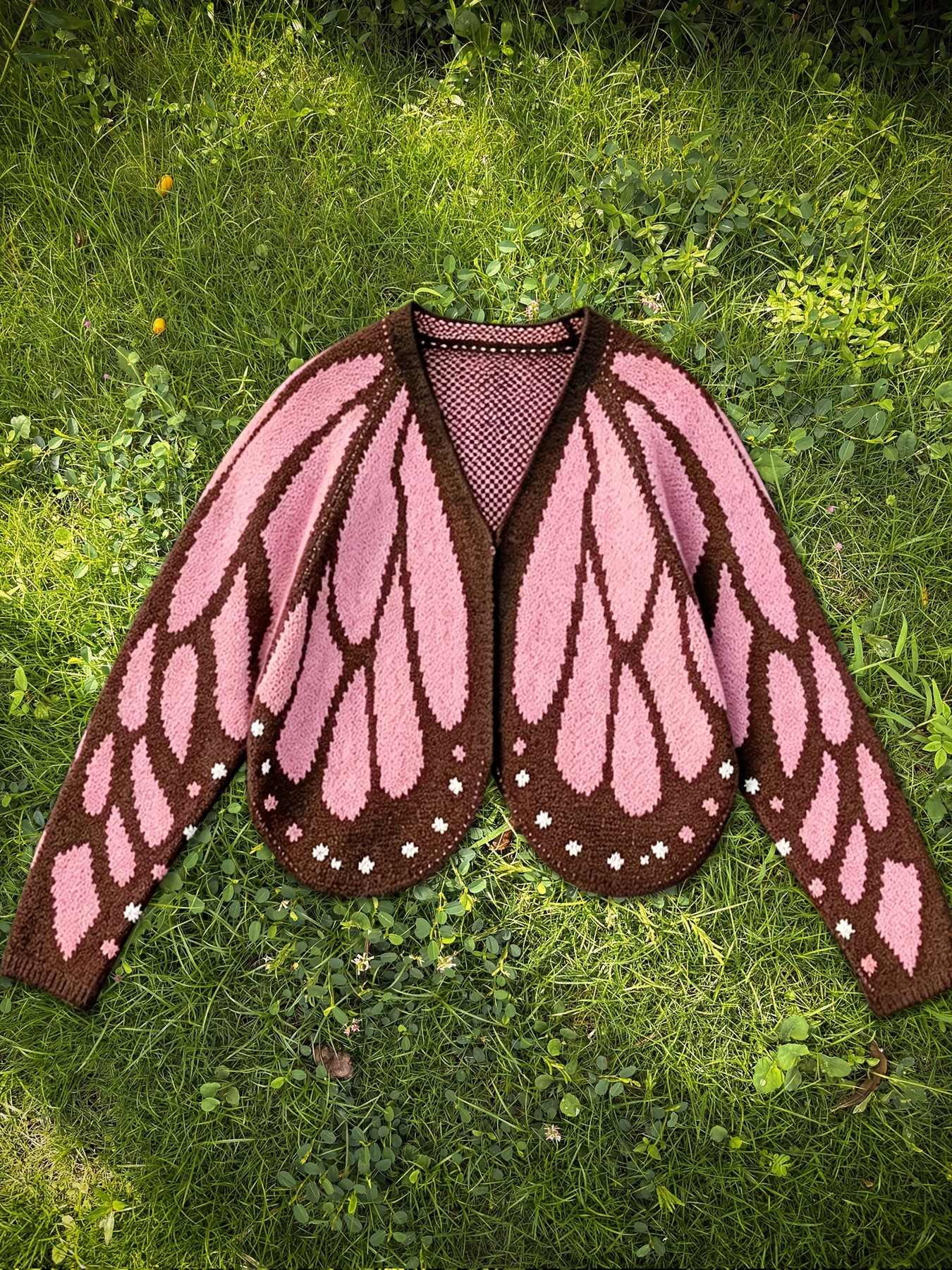 Women's Butterfly Knit Cardigan Sweater - Image 7