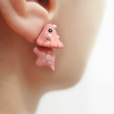 Cute Animal Bite Earrings | 3D Clay Earrings | Cartoon Earrings - Image 10