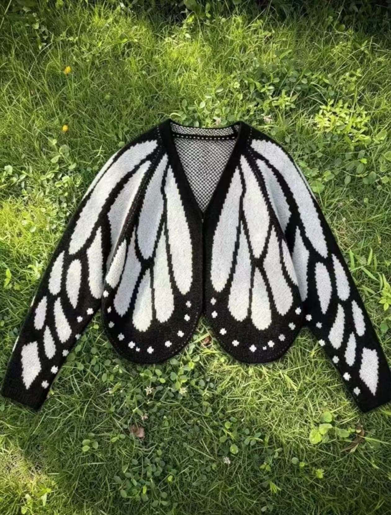 Women's Butterfly Knit Cardigan Sweater - Image 6