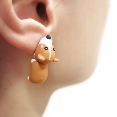 Cute Animal Bite Earrings | 3D Clay Earrings | Cartoon Earrings - Image 6