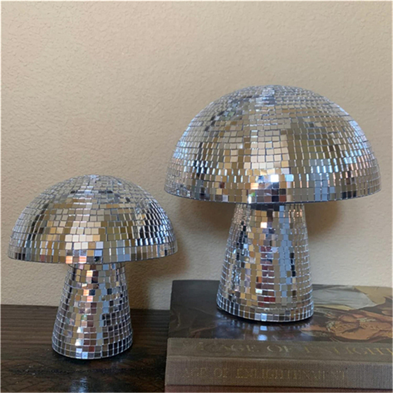 Mirror Glass Brick Mushroom Disco Ball Upholstery - Image 3