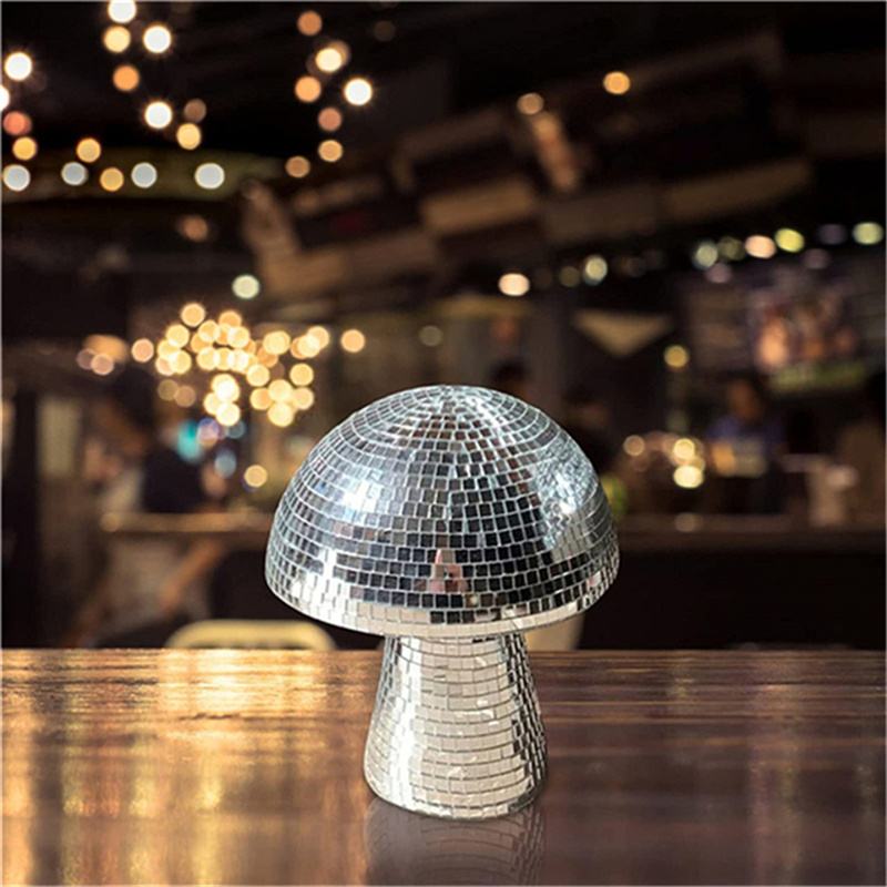Mirror Glass Brick Mushroom Disco Ball Upholstery - Image 2