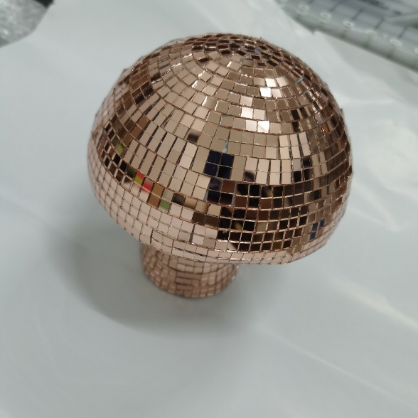 Mirror Glass Brick Mushroom Disco Ball Upholstery - Image 10