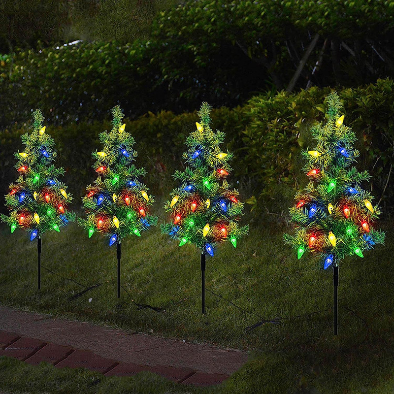 Solar Christmas Tree Outdoor Courtyard Decoration Landscape Lamp - Image 2